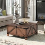 Small Square Coffee Table With Storage Boxes Tunisie