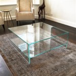 Square Glass Coffee Table With Storage